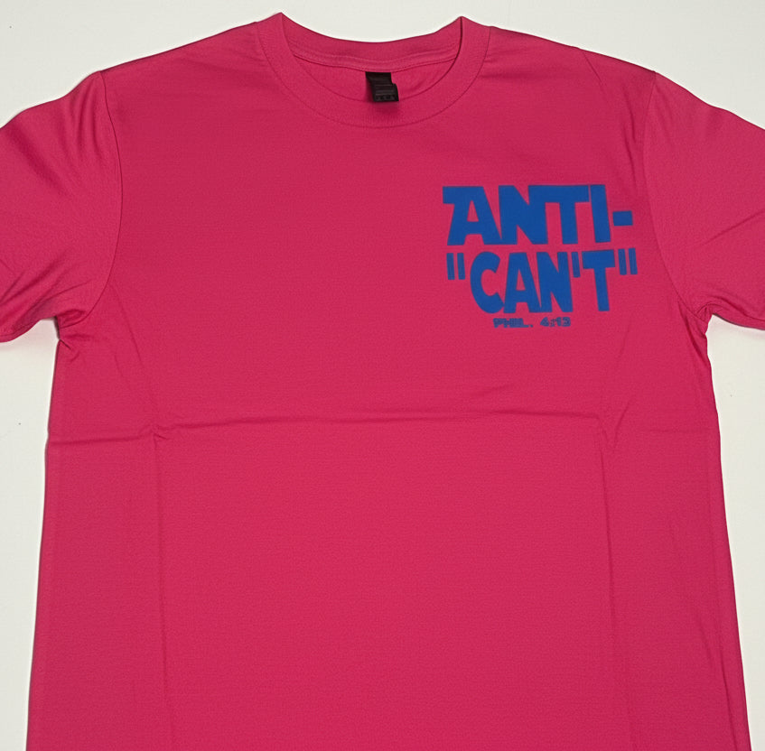 Anti-“Can’t” Pocket Tee – Spring ‘26 Edition (pink)