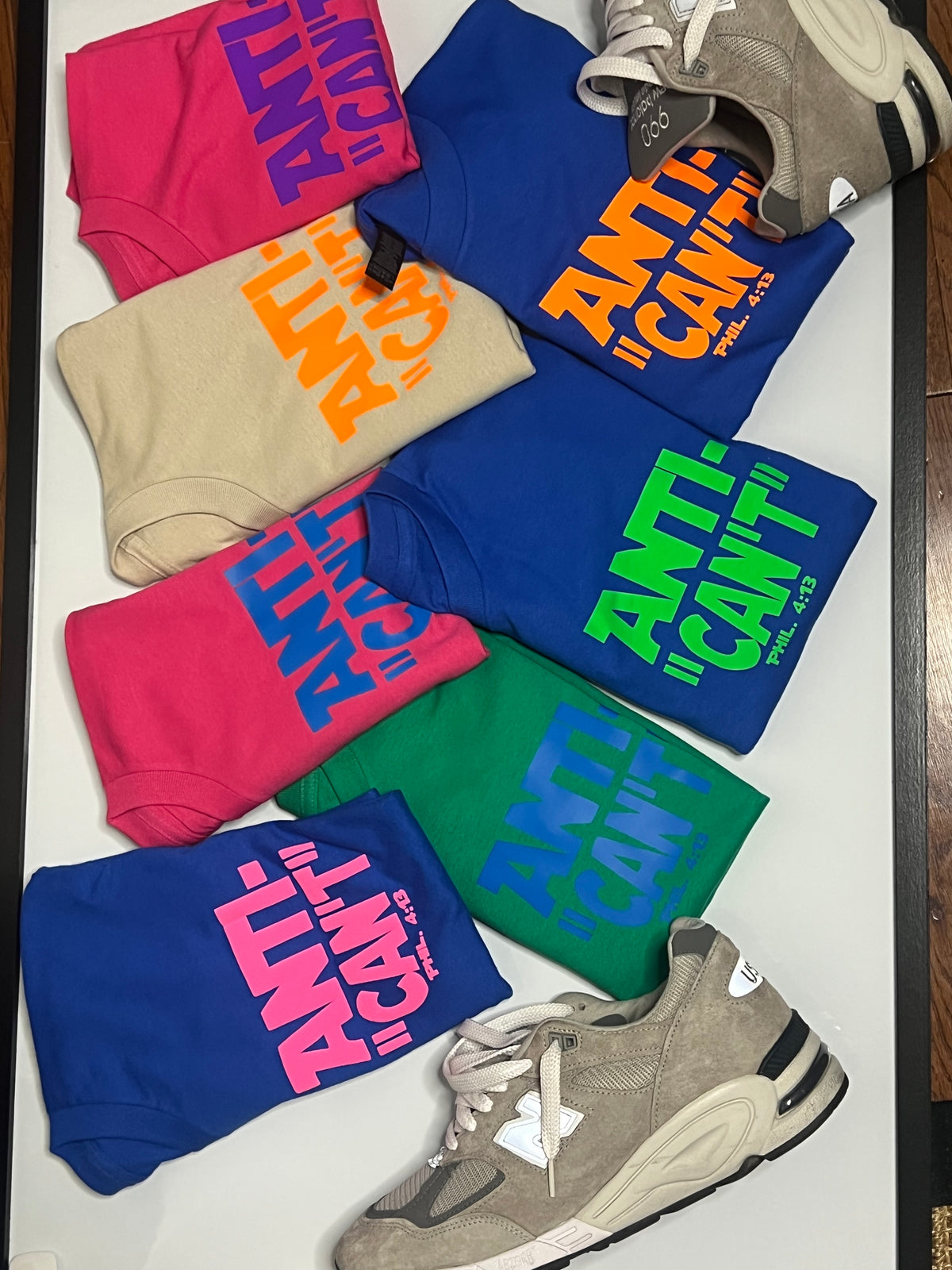Anti-“Can’t” Pocket Tee – Spring ‘26 Edition (Royal blue/neon orange)
