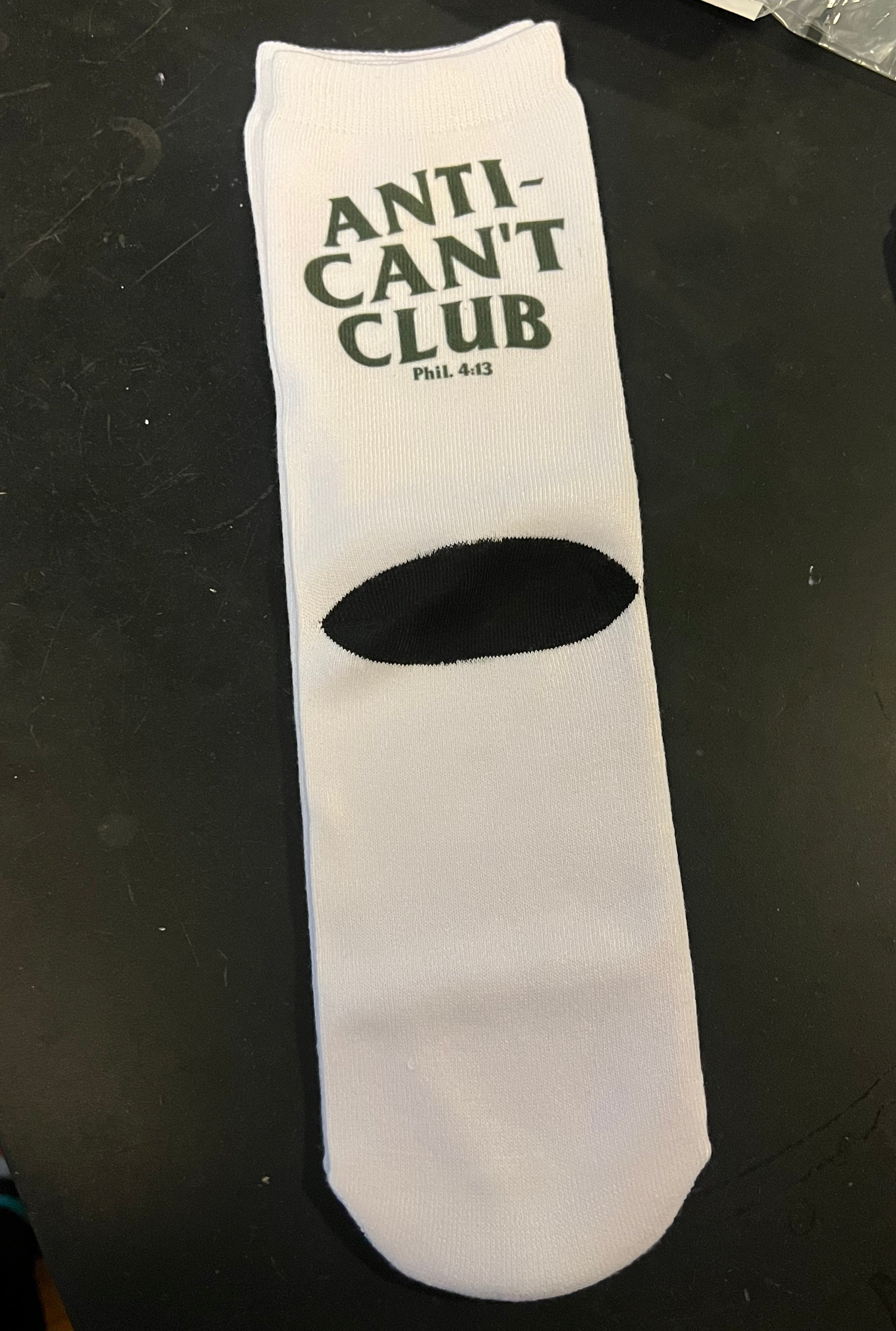 Anti-“Can’t” Club socks (Gen. 1)
