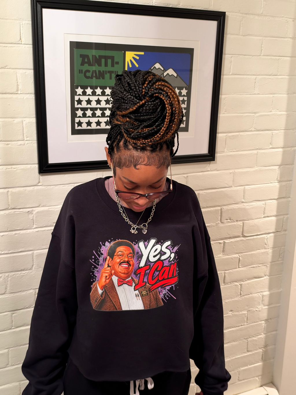 The Nutty Professor Anti-“Can’t” Cropped Graphic Crew